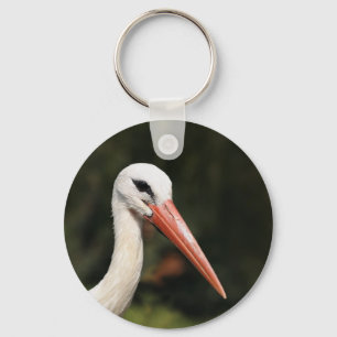 Porte-clés Cigogne - symbole de Strasbourg et d'Alsace,
