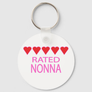 Porte-clés Cinq Cœurs Nonna
