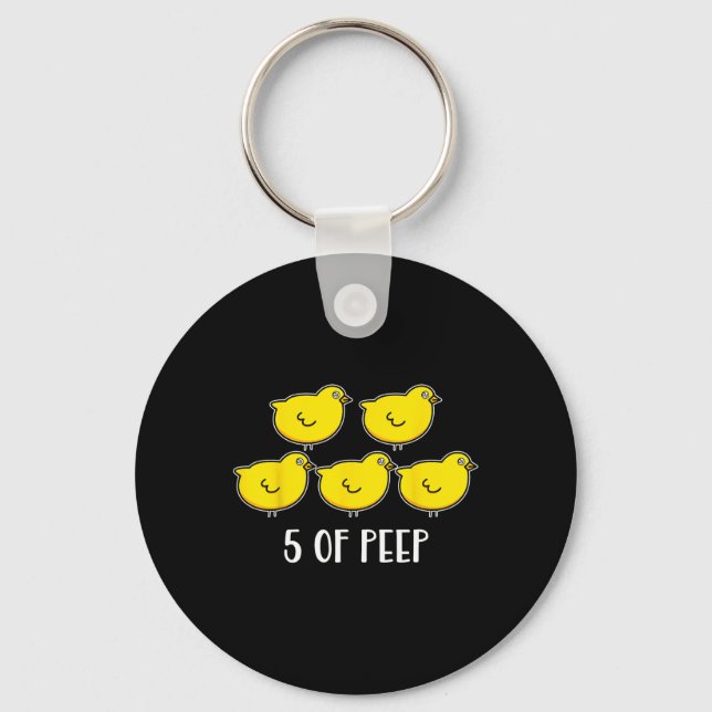 Porte-clés Cinq De Peep Fun Respiratoire Thérapiste Ven (Recto)
