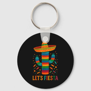 Porte-clés Cinq mai cactus mexicain drôle letsCinco