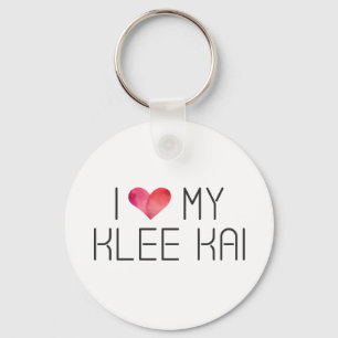 Porte-clés Citation d'amour Klee Kai