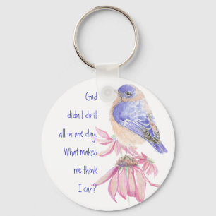 Porte-clés Citation de Bluebirds Ne stressez pas, ne pouvez p
