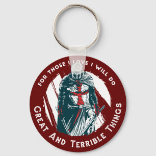 Porte-clés Citation de Chevalier Brave