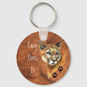 Porte-clés Citation de Cougar, Puma, Lion de montagne "Easy D