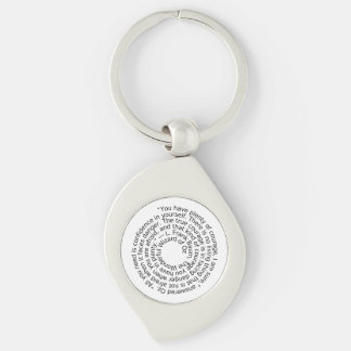 Porte-clés citation de courage du Magicien d'Oz