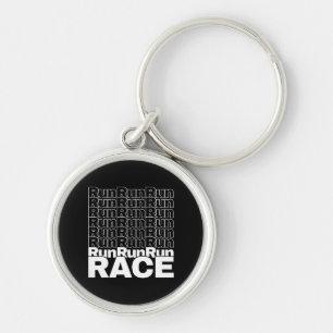 Porte-clés Citation de course en cours de course motivationne