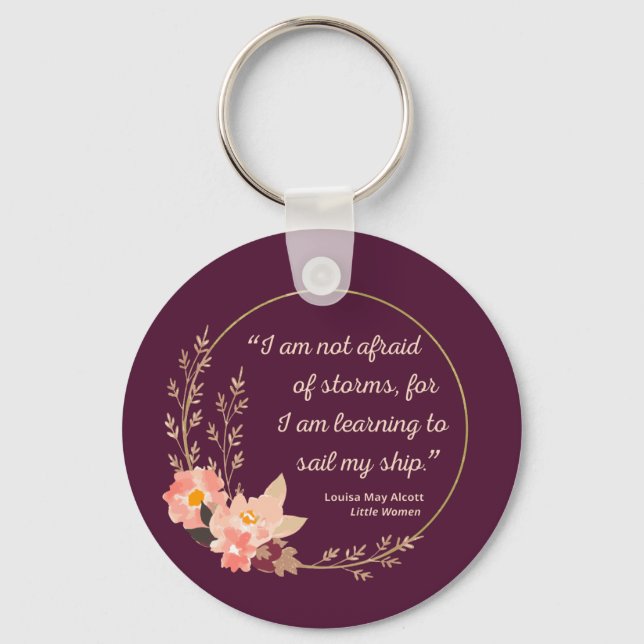 Porte-clés Citation de Little Women I - Style mignon (Recto)