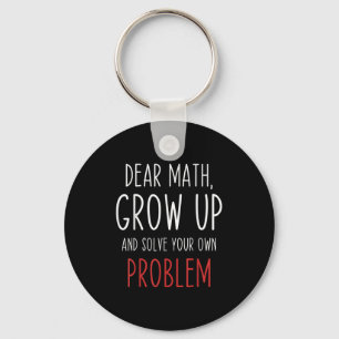 Porte-clés Citation de maths drôle Cher professeur de maths M