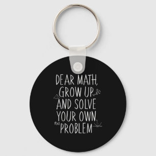 Porte-clés Citation De Maths Drôle Pour Filles Garçons Ados H