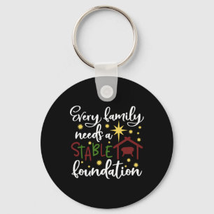 Porte-clés Citation de Noël chrétien Citation religieuse Fami
