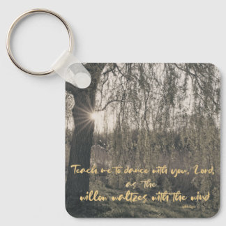 Porte-clés Citation de prière avec Willow Tree Christian