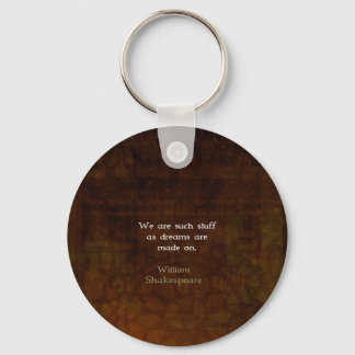 Porte-clés Citation de rêve inspirationnel William Shakespear