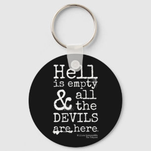 Porte-clés Citation De Shakespeare, La Tempête, Les Diables 