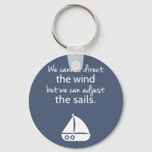 Porte-clés Citation de voilier nautique positive