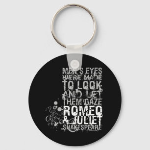Porte-clés Citation d'hommes de Romeo et de Juliet