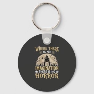 Porte-clés Citation d'horreur d'Halloween Château hanté Imagi
