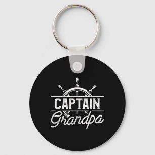 Porte-clés Citation drôle de capitaine grand-père pour bateau