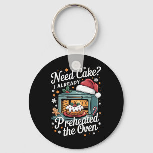 Porte-clés Citation drôle de gâteau de Noël pour les Kers de