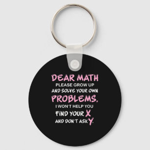 Porte-clés Citation drôle de maths