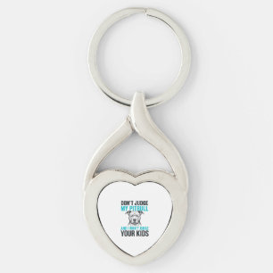 Porte-clés Citation drôle de Pitbull Gravure vintage Design d