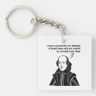 Porte-clés Citation drôle de Shakespeare