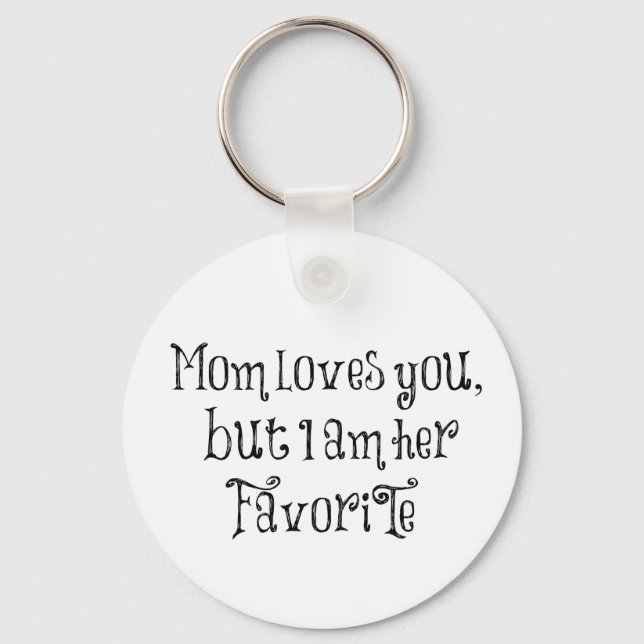 Porte-clés Citation Drôle : Maman Vous Aime Mais (Recto)