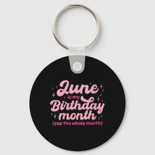 Porte-clés Citation du mois d'anniversaire pour femmes Design
