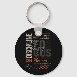 Porte-clés Citation Fitness Y2k Gym Entraînement Discipline Y