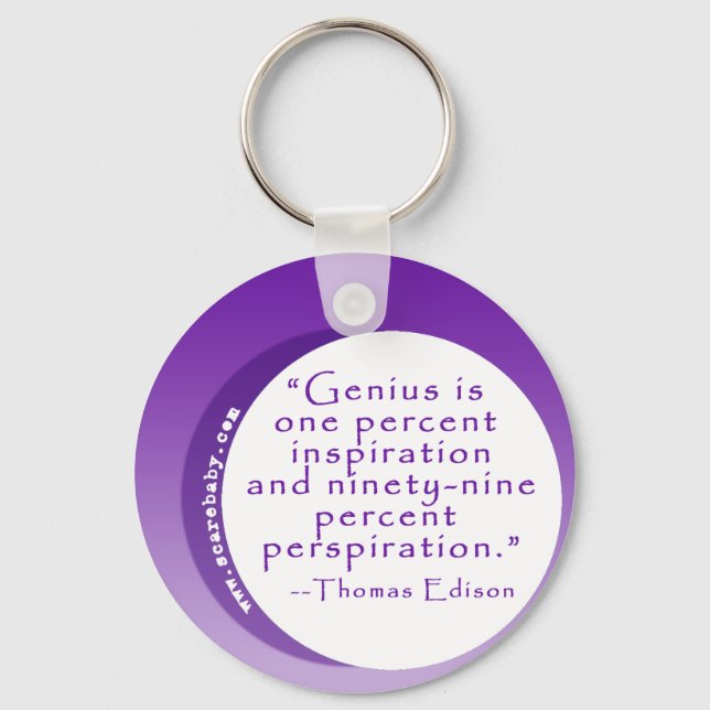 Porte-clés Citation géniale inspirante pour motivation (Recto)