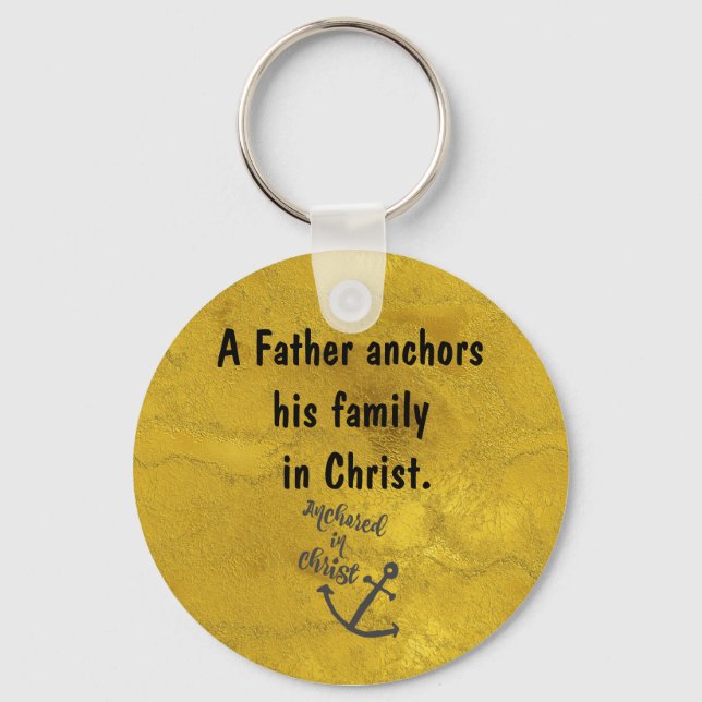 Porte-clés Citation Inspirationnelle de Christian Papa (Recto)