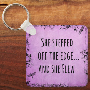 Porte-clés Citation Inspirationnelle : Elle s'est éloignée du