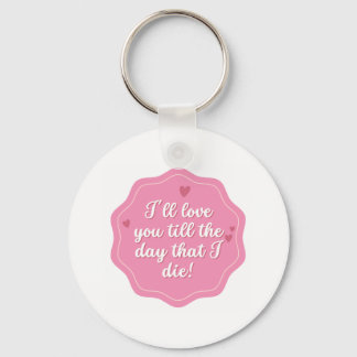 Porte-clés Citation | Rose | Pastel