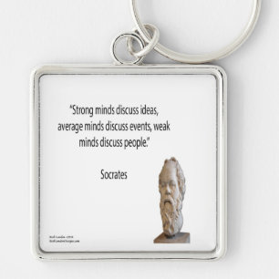 Porte-clés Citation Socrates & Célèbres "Minds"