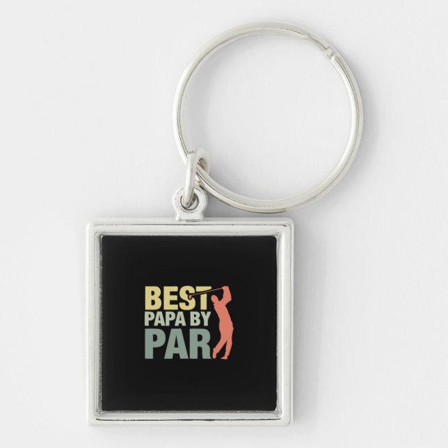 Porte-clés Citations grand-père | Best Papa By Par Golf (Devant)