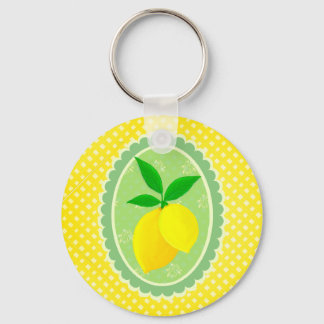 Porte-clés Citron Jaune Soleil Personnalisé
