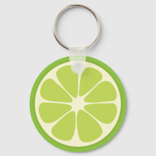 Porte-clés Citron vert de citron vert jus d'été agrumes tranc