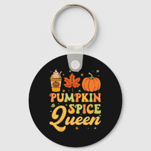 Porte-clés Citrouille super épice reine Halloween Thanksgivin