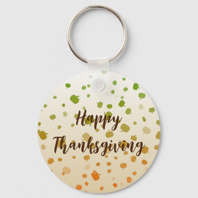 Porte-clés Citrouilles de Thanksgiving (Recto)