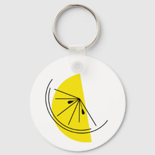 Porte-clés Citrus Lemon porte - clé aluminium rond