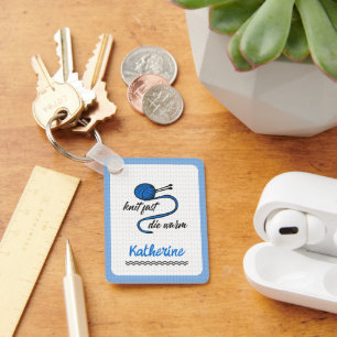 Porte-clés Clair Bleu Knit Rapide, Mourir Chaud