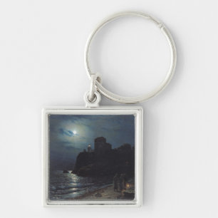 Porte-clés Clair de lune sur le bord d'un lac, 1870