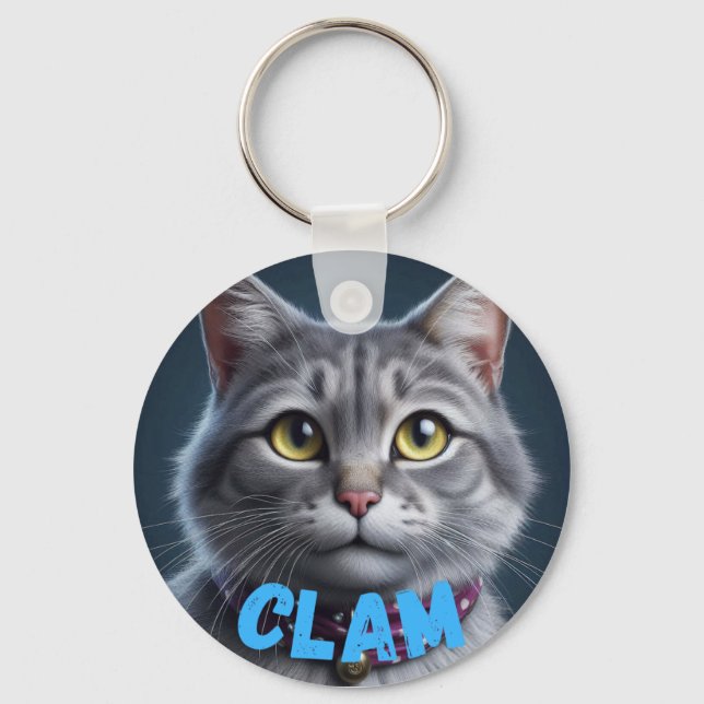 Porte-clés Clamer Le Chat (Recto)