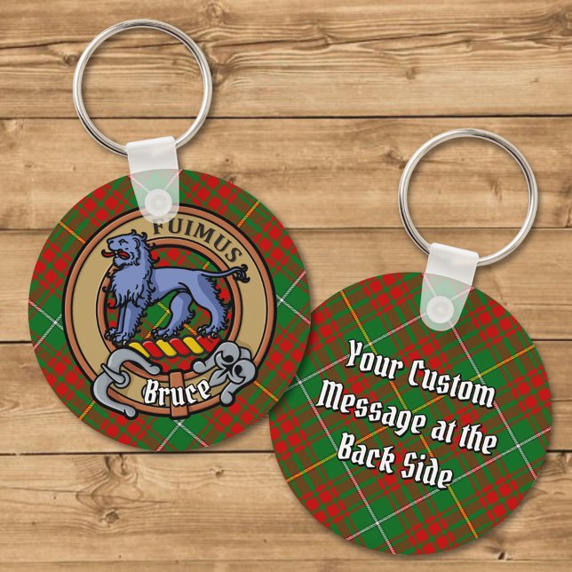 Porte-clés Clan Bruce Crest sur la chasse Tartan (Créateur téléchargé)