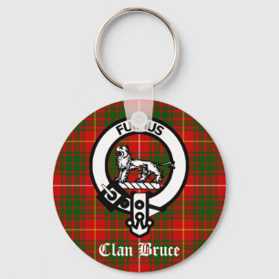 Porte-clés Clan Bruce Crest Tartan