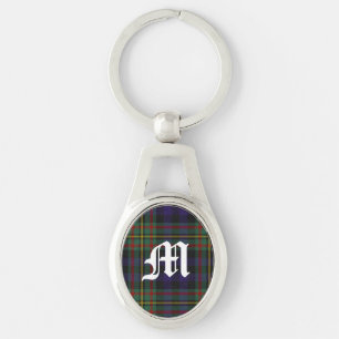 Porte-clés Clan coloré MacLellan Plaid Monogram Porte - clé