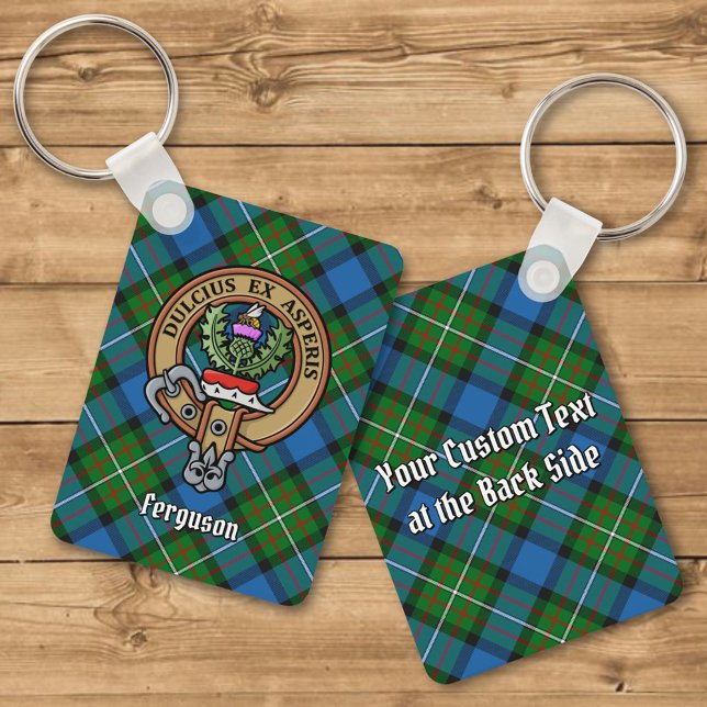 Porte-clés Clan Ferguson Crest sur Tartan Porte - clé (Créateur téléchargé)