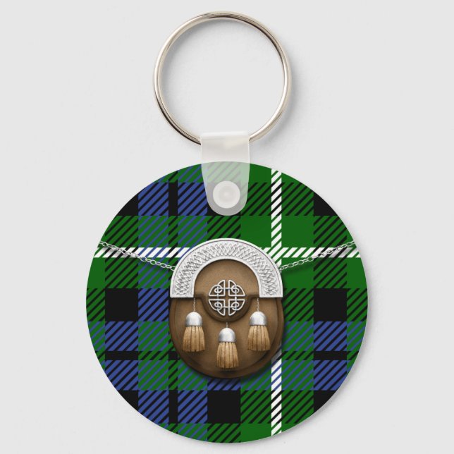 Porte-clés Clan Graham Tartan Et Sporran (Recto)