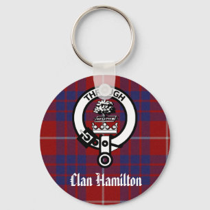 Porte-clés Clan Hamilton Crest & Tartan