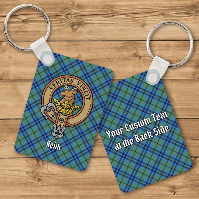 Porte-clés Clan Keith Crest sur Tartan Porte - clé (Créateur téléchargé)