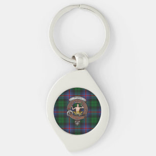 Porte-clés Clan Urquhart Badge Argent Métal Clé Bague